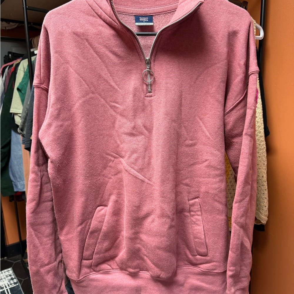 MV Sport Pink Quarter Zip